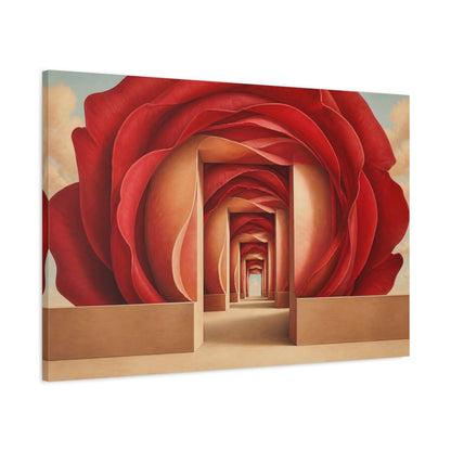 Main Mockup. Rose Petal Illusion shown as canvas print