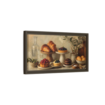 Side Mockup 7. Rustic Pastry Spread shown as framed canvas print