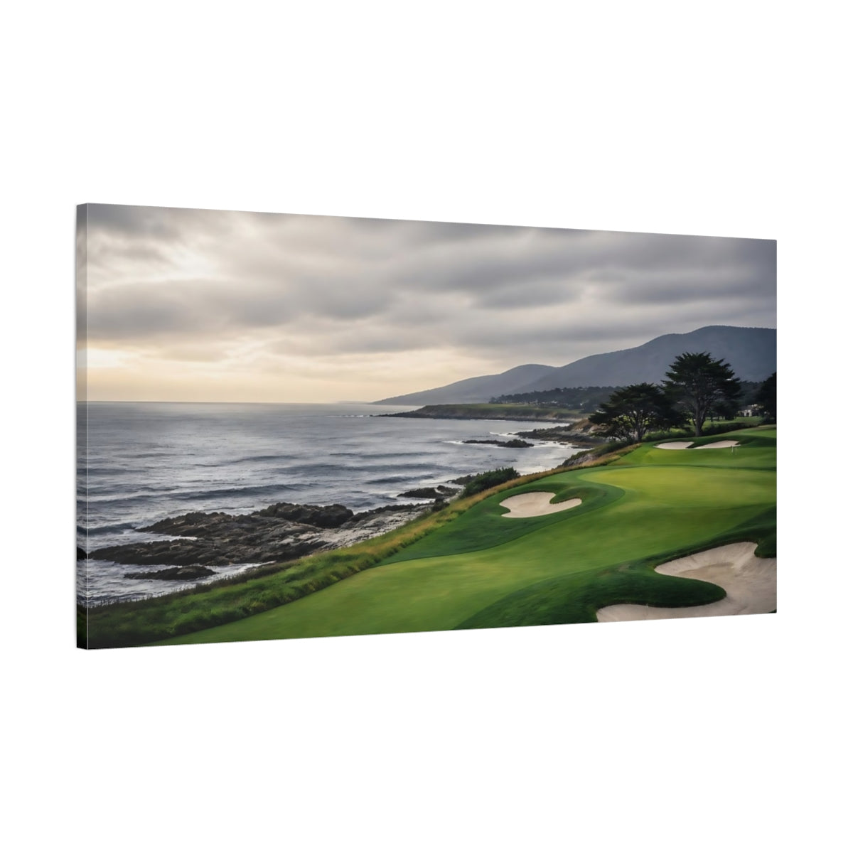 Main Mockup. Seaside Golf Course Vista shown as canvas print