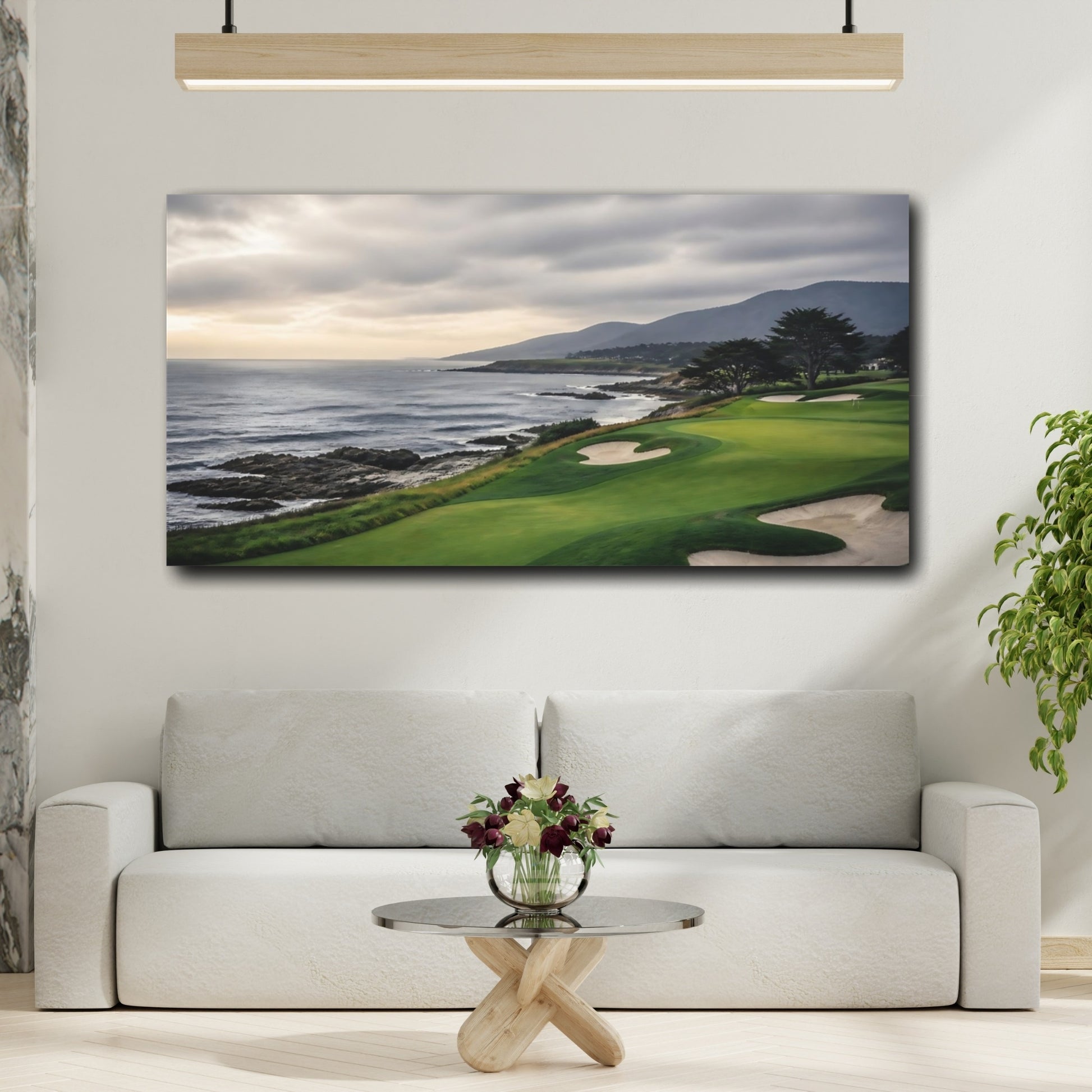 Mockup 2. Seaside Golf Course Vista shown as canvas print