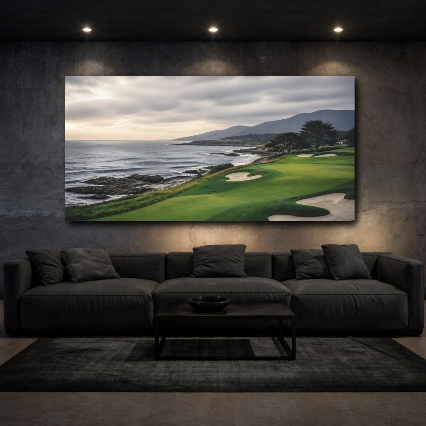 Mockup 3. Seaside Golf Course Vista shown as canvas print