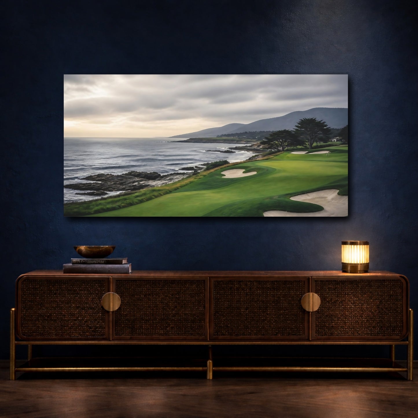 Mockup 4. Seaside Golf Course Vista shown as canvas print
