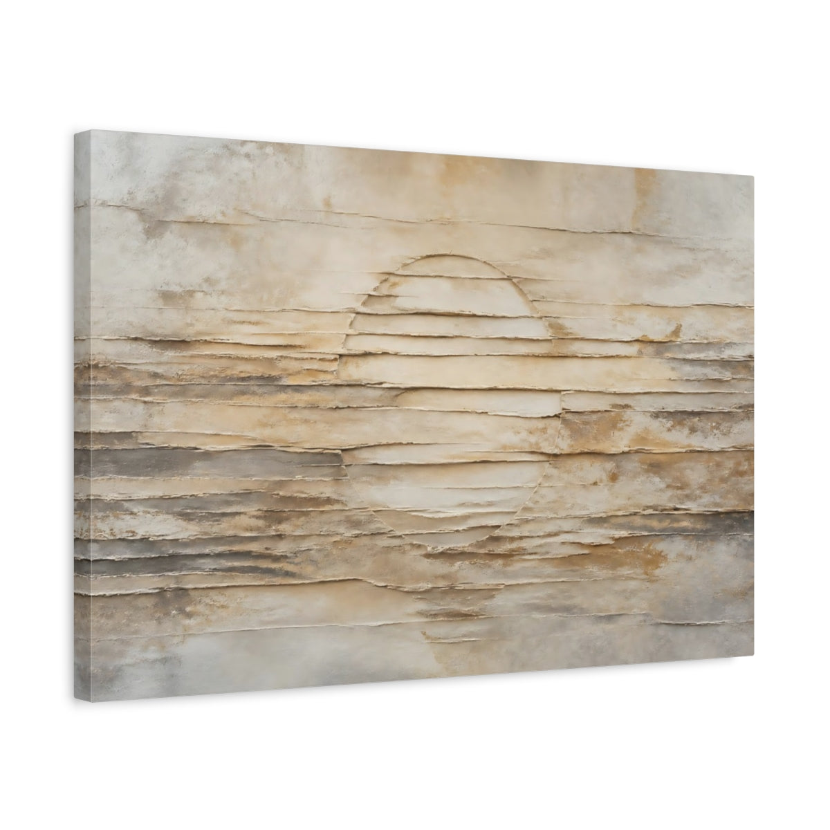Side Mockup 3. Soft Arch Plaster Layers shown as canvas print