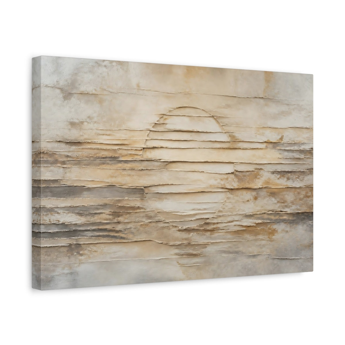 Side Mockup 4. Soft Arch Plaster Layers shown as canvas print