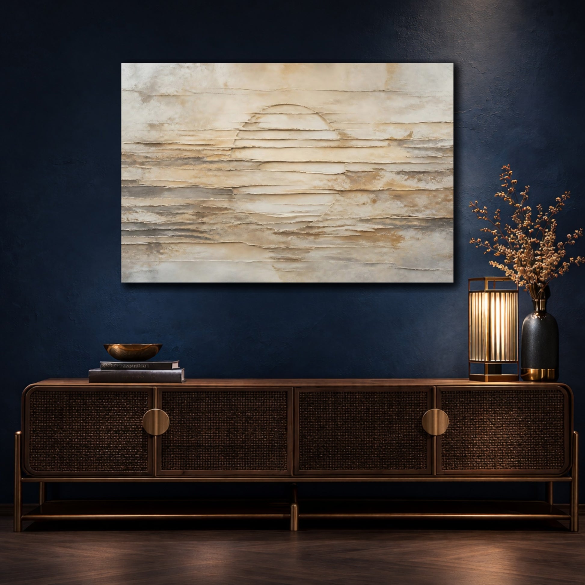 Mockup 4. Soft Arch Plaster Layers shown as canvas print