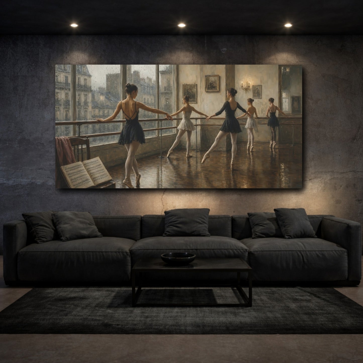 Mockup 3. Sports Ballerinas Ballerinas Dance Studio shown as canvas print