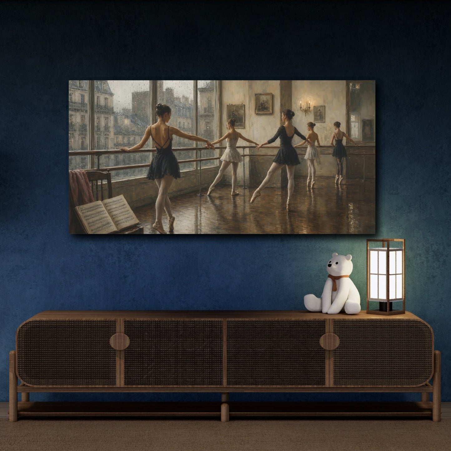 Mockup 4. Sports Ballerinas Ballerinas Dance Studio shown as canvas print