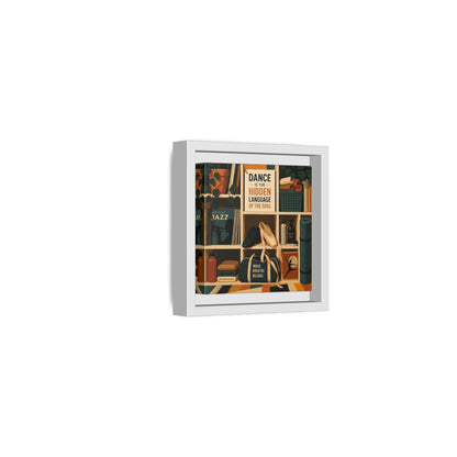 Side Mockup 22. Sports Dance & Yoga Teal Orange shown as framed canvas print