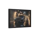 Side Mockup 6. Sports Luxury Car Black Car Tunnel shown as stretched canvas wall art