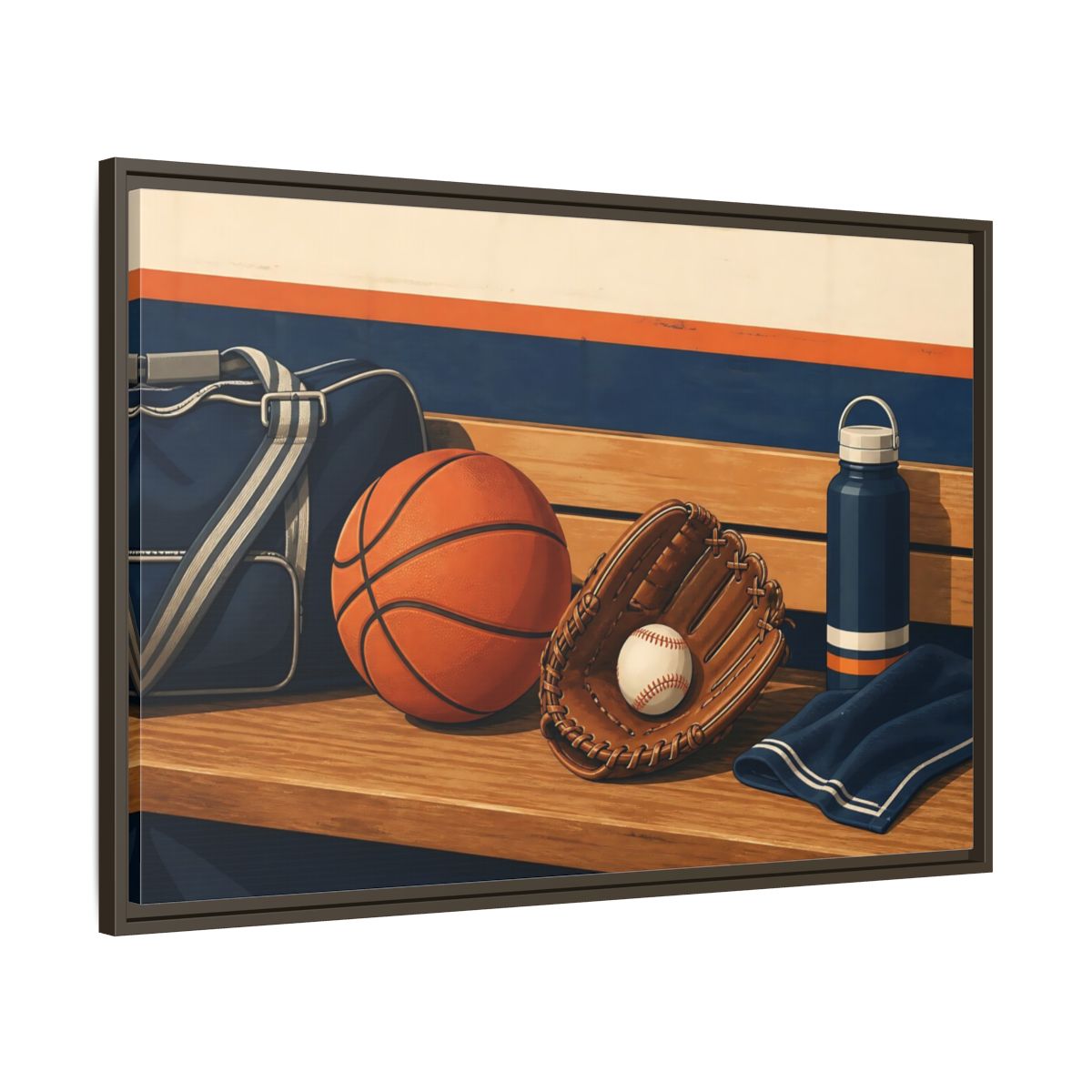 Main Mockup. Sports Sports Equipment Sports Gear shown as framed canvas print