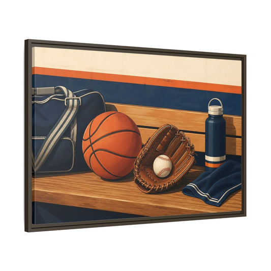 Main Mockup. Sports Sports Equipment Sports Gear shown as framed canvas print