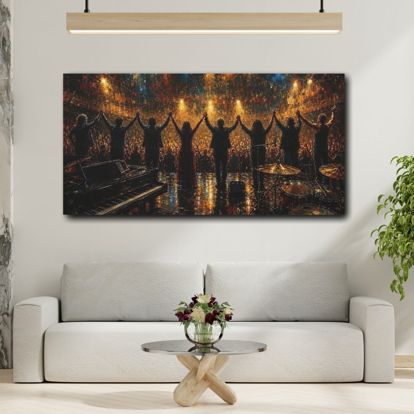 Mockup 2. Standing Ovation shown as canvas print