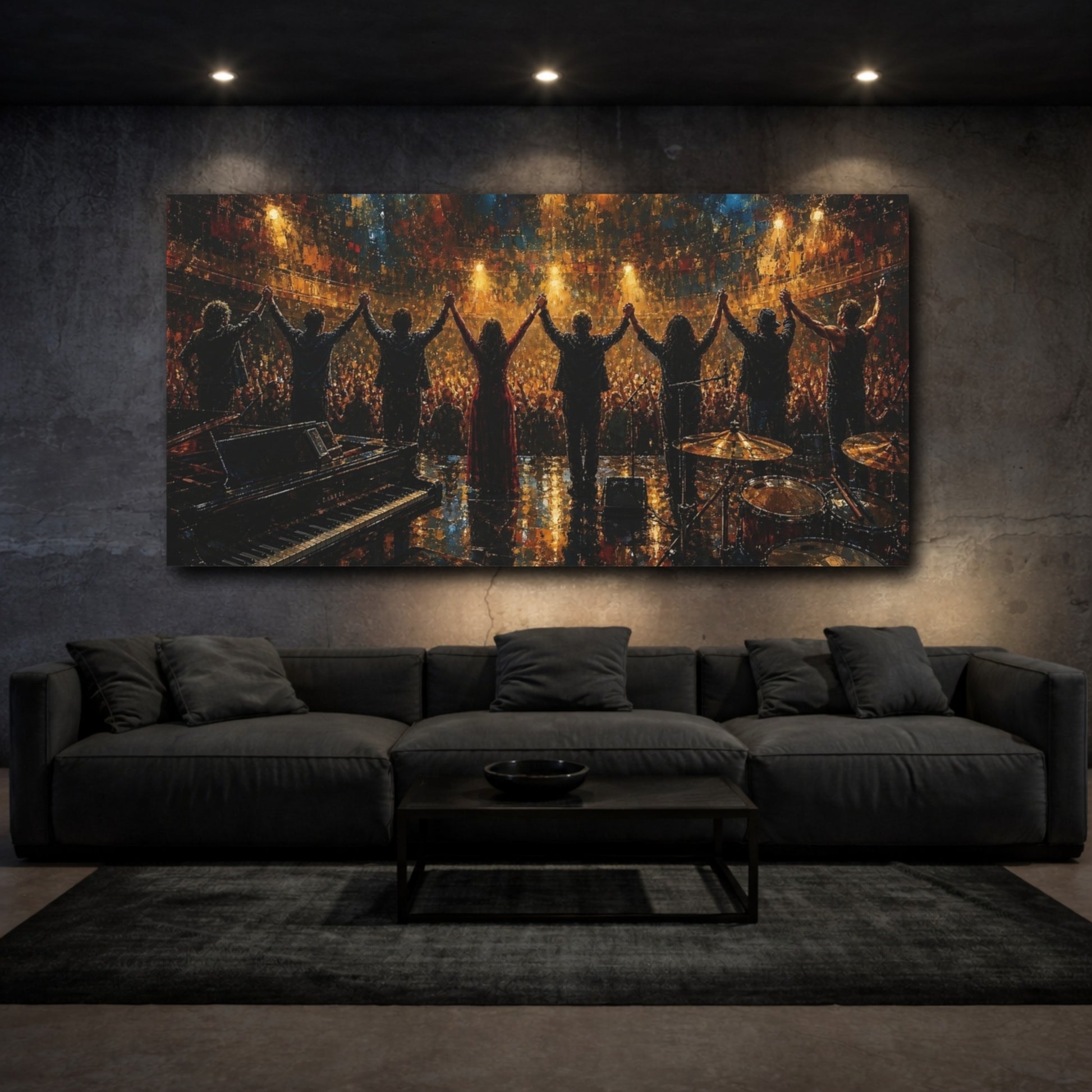 Mockup 3. Standing Ovation shown as canvas print