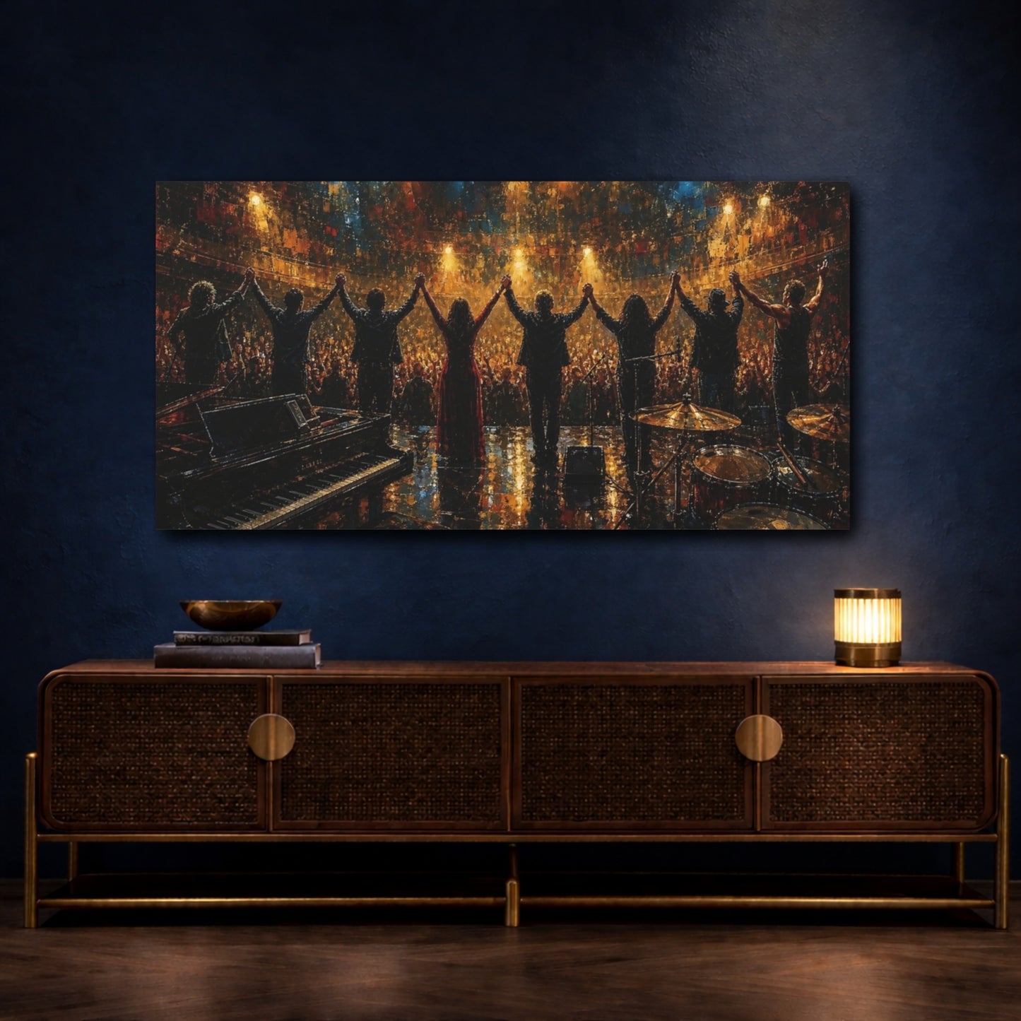 Mockup 4. Standing Ovation shown as canvas print