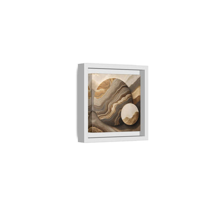 Side Mockup 22. Textured Circle Accent shown as framed canvas print