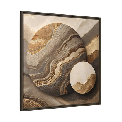 Main Mockup. Textured Circle Accent shown as framed canvas print