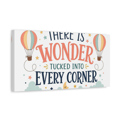 Side Mockup 3. There Is Wonder Art shown as canvas print