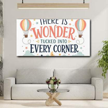 Mockup 2. There Is Wonder Art shown as canvas print