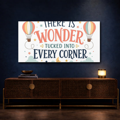 Mockup 4. There Is Wonder Art shown as canvas print