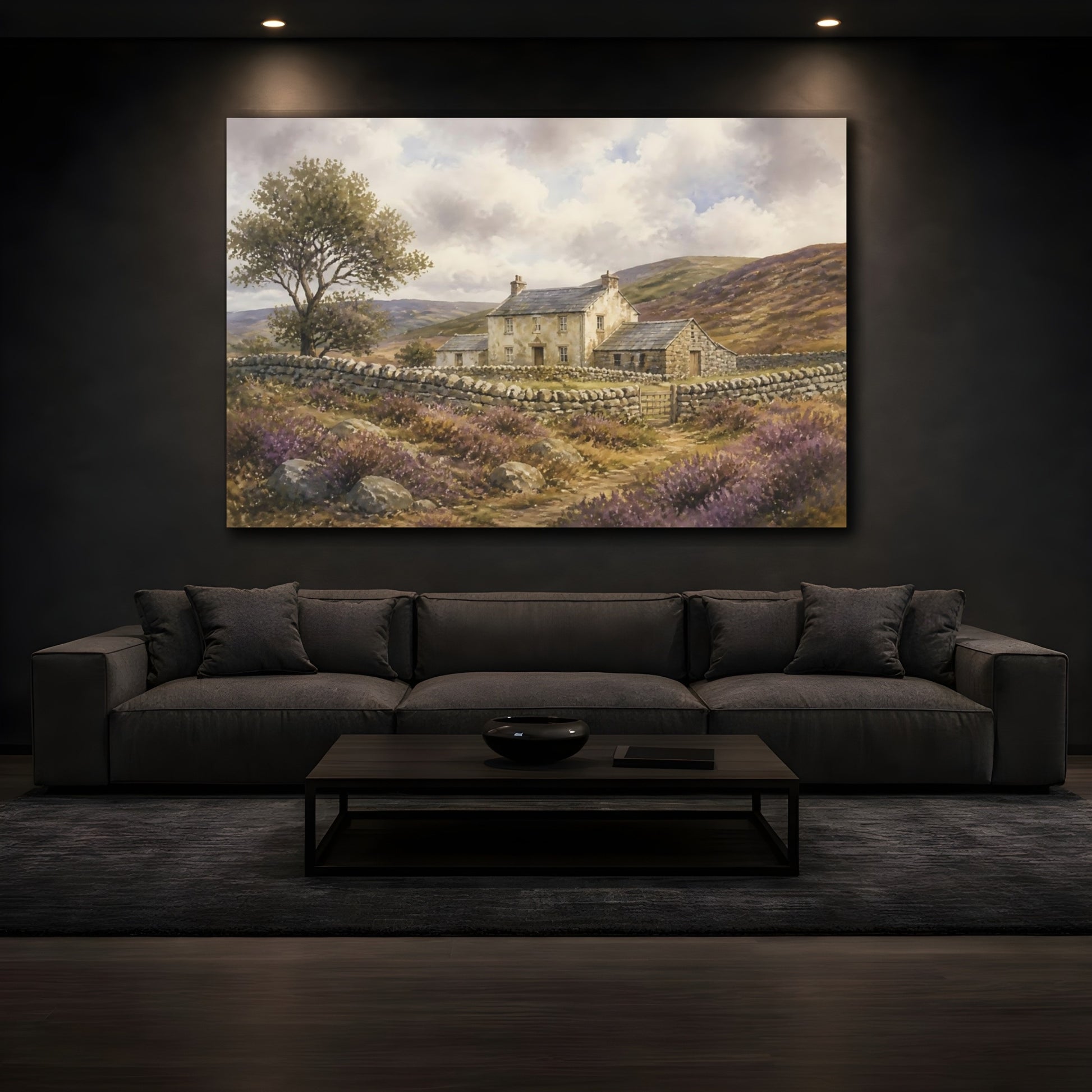 Mockup 3. Upland Stone Farmhouse shown as canvas print