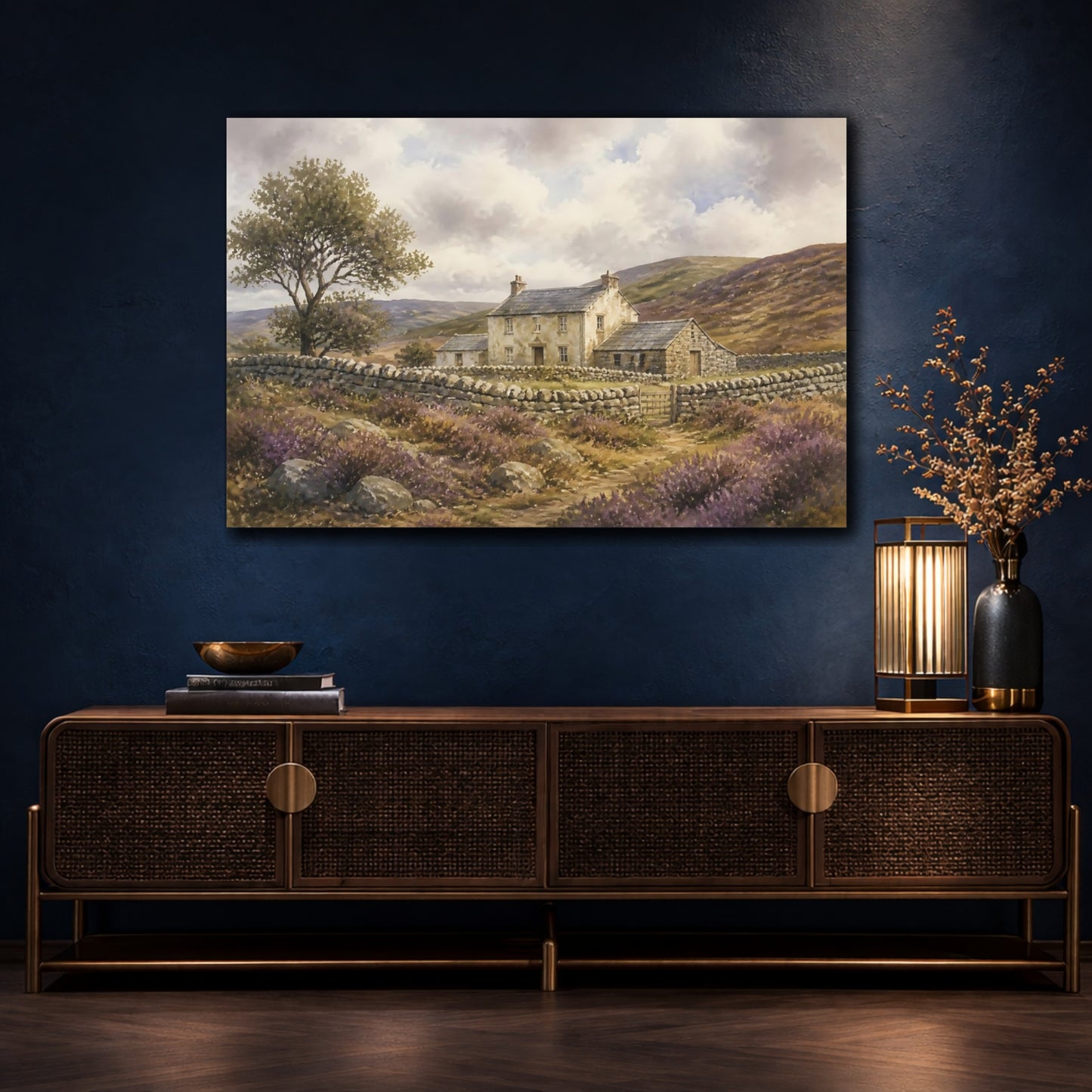 Mockup 4. Upland Stone Farmhouse shown as canvas print