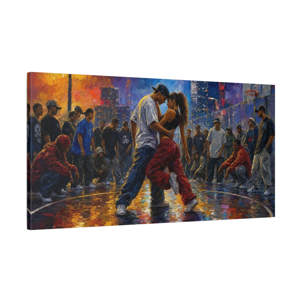 Main Mockup. Urban Dance Battle shown as canvas print