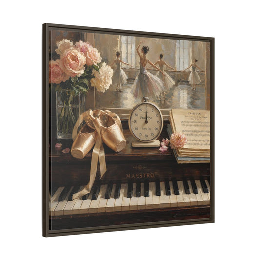 Main Mockup. Vintage Ballet Dancers Vintage Ballet shown as framed canvas print