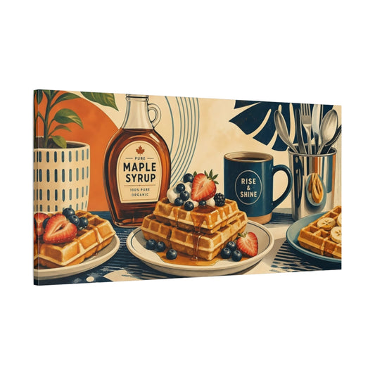 Main Mockup. Vintage Breakfast Spread Vintage Breakfast shown as canvas print