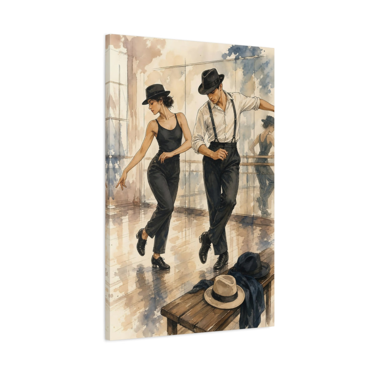 Main Mockup. Vintage Dancers Vintage Dancers shown as canvas print
