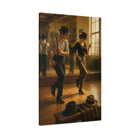Main Mockup. Vintage Dancing Couple Vintage Dance shown as canvas print