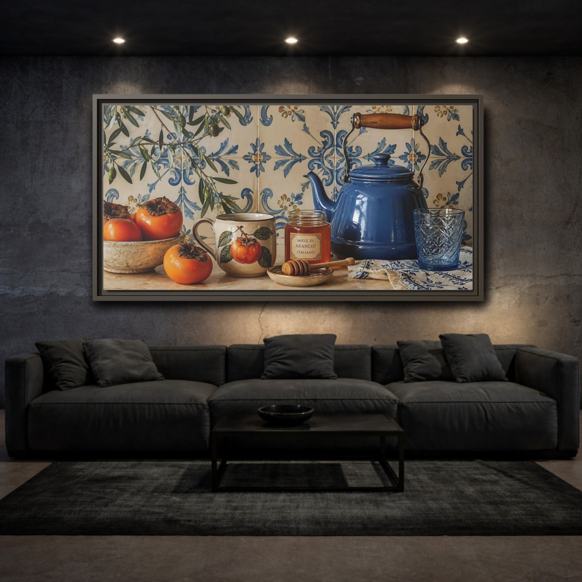 Mockup 3. Vintage Kitchen Still Life Vintage Kitchen Still Life shown as framed canvas print
