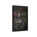 Side Mockup 6. Vintage Wine Pour Red Wine Grapes shown as stretched canvas wall art