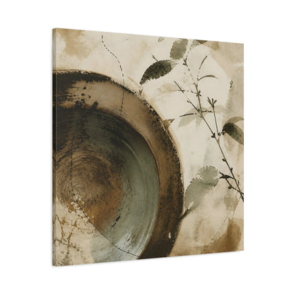 Main Mockup. Wabi Sabi Bowl shown as canvas print