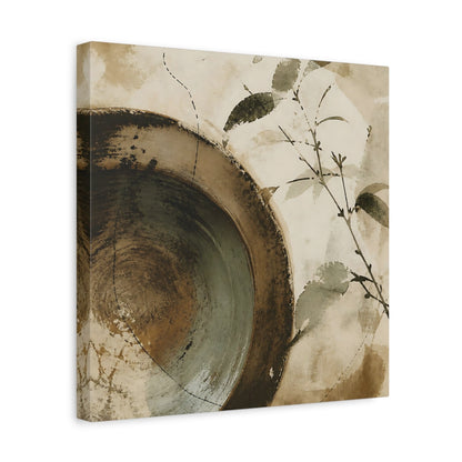 Side Mockup 7. Wabi Sabi Bowl shown as canvas print