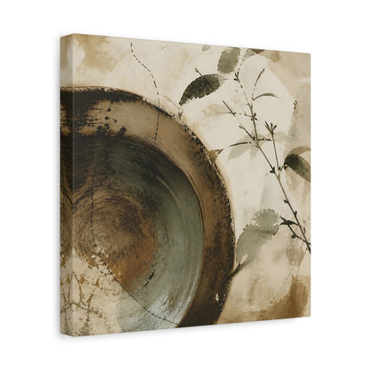 Side Mockup 8. Wabi Sabi Bowl shown as canvas print