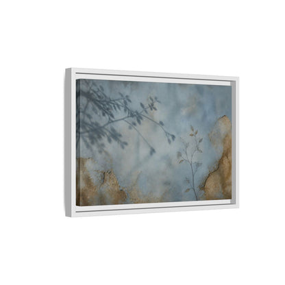 Side Mockup 4. Wabi Sabi Branch Shadow shown as framed canvas print
