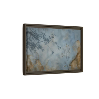 Side Mockup 5. Wabi Sabi Branch Shadow shown as framed canvas print