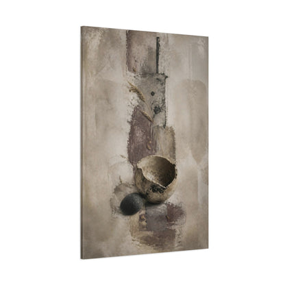 Side Mockup 1. Wabi Sabi Broken Bowl shown as canvas print