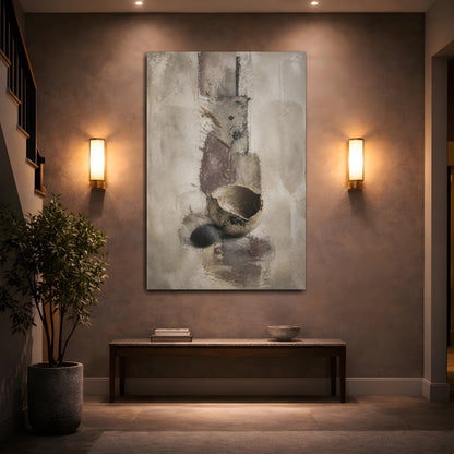 Mockup 2. Wabi Sabi Broken Bowl shown as canvas print