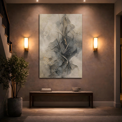 Mockup 2. Wabi Sabi Dragonfly Wing shown as canvas print