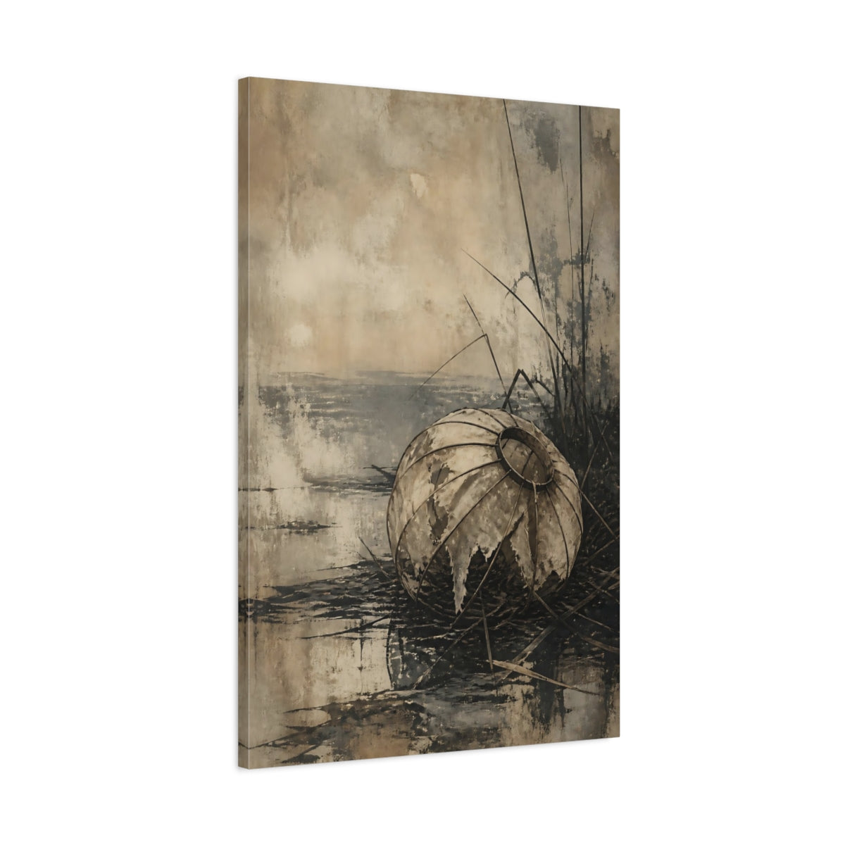Main Mockup. Wabi Sabi Paper Lantern shown as canvas print