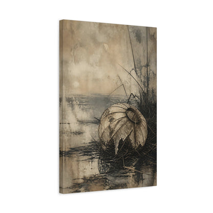 Side Mockup 3. Wabi Sabi Paper Lantern shown as canvas print
