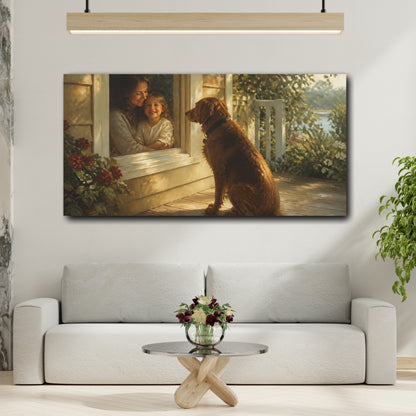 Mockup 2. Waiting At The Window shown as canvas print