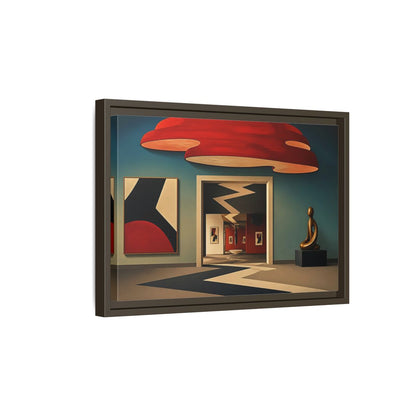 Side Mockup 5. Zigzag Gallery Doorway shown as framed canvas print